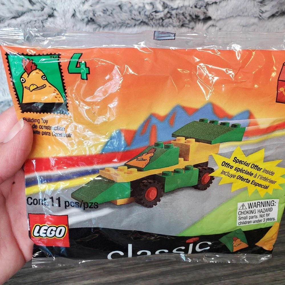 SEALED (3)  Vintage LEGO CLASSIC McDonald's Lego Race Car, Speed Boat Hovercraft